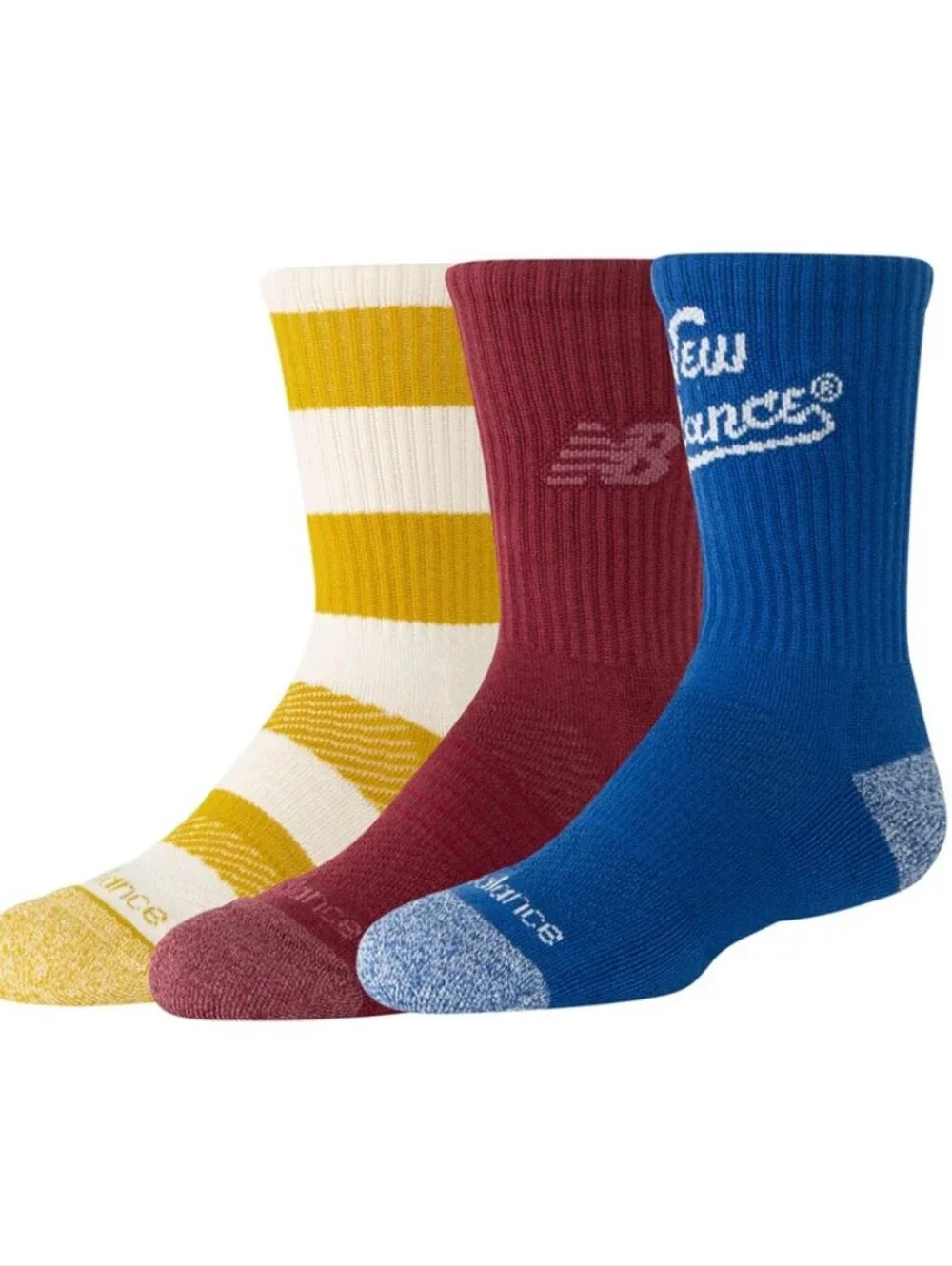 NWOT: (3 Pair) New Balance Crew Socks - Large
